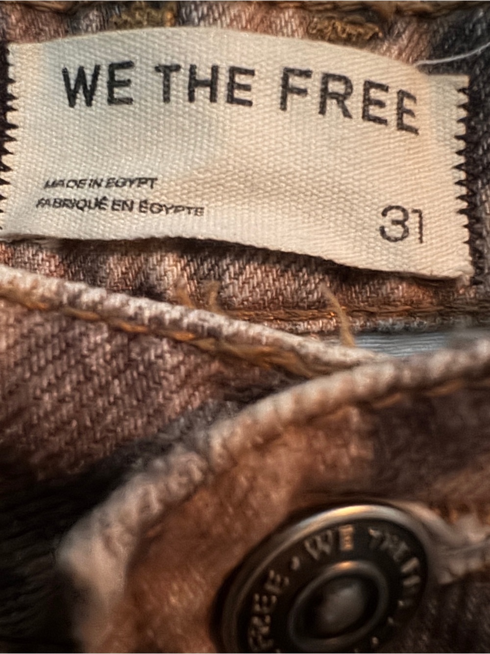 We The Free Good Luck Printed Barrel Jeans - Picture 5 of 6